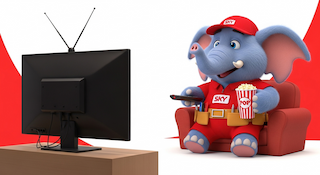 Téo Tromba, Banner Mascote SKY