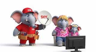 Téo Tromba e Família vendo SKY